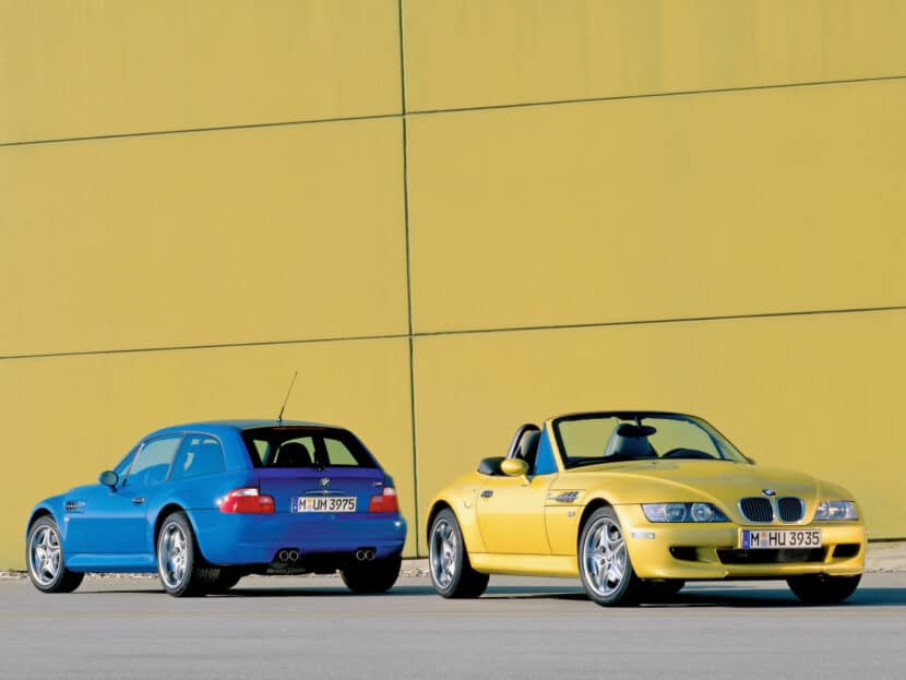 BMW M Coupé in Laguna Seca and Z3 Roadster in Dakar Yellow