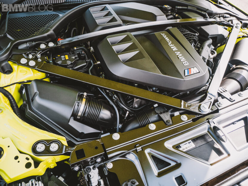BMW S58 engine under the bonnet of the BMW M3 and M4