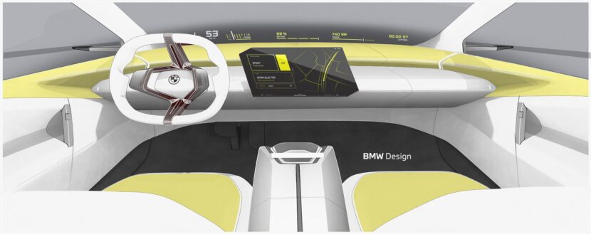 BMW new class interior design sketch 