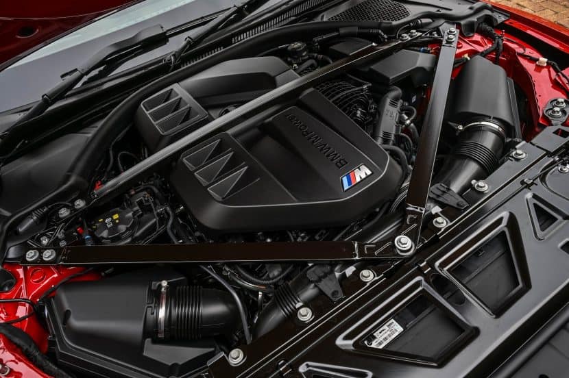 BMW S58 engine compartment