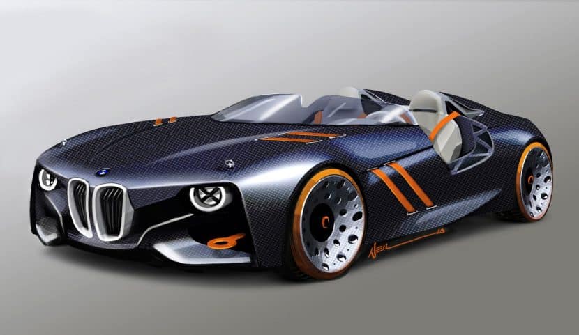 BMW 328 Hommage Design Sketches Front-End
