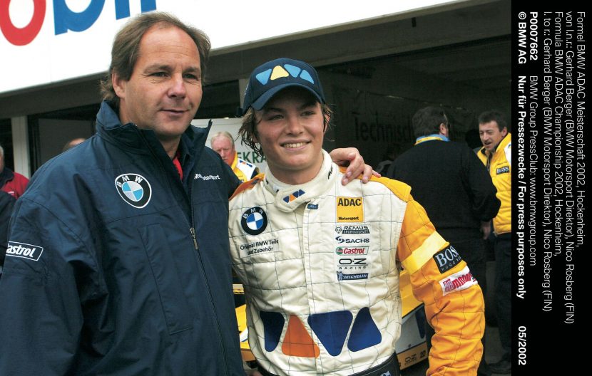 Gerhard Berger Nico Rosberg BMW 00