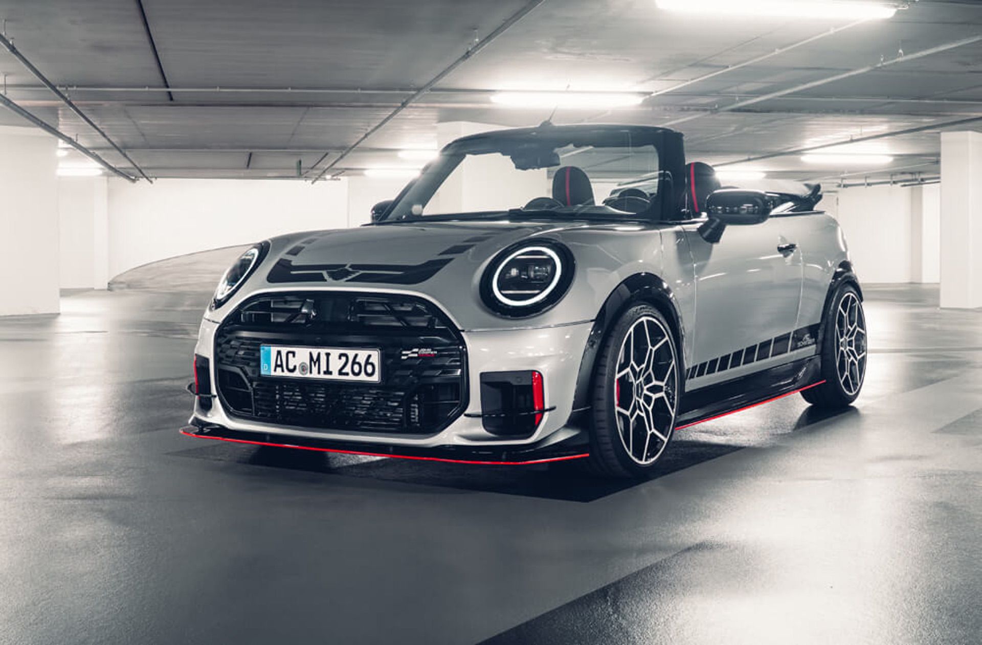 AC Schnitzer 2025 MINI Convertible (F67) with tuned aero, suspension, and 19-inch wheels