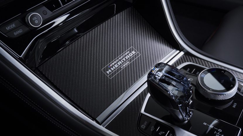 BMW M850i Edition M Heritage carbon fiber and plaque