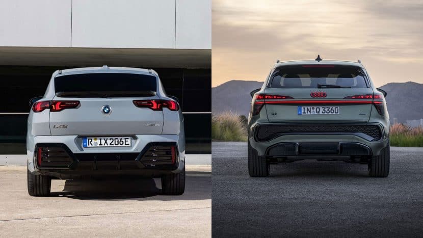 2025 BMW X2 against Audi Q3 Heck