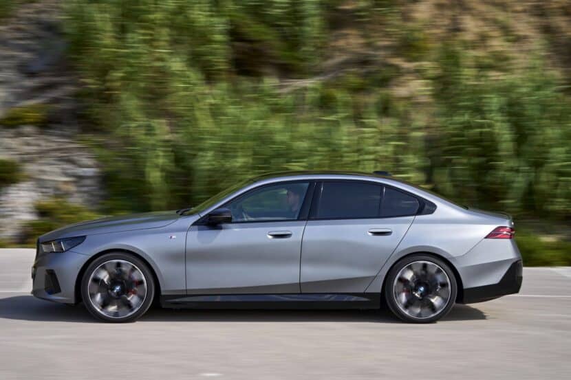 BMW-I5-M60-Frozen-Pure-Gray-20 BMW i5 in frozen pure gray side view