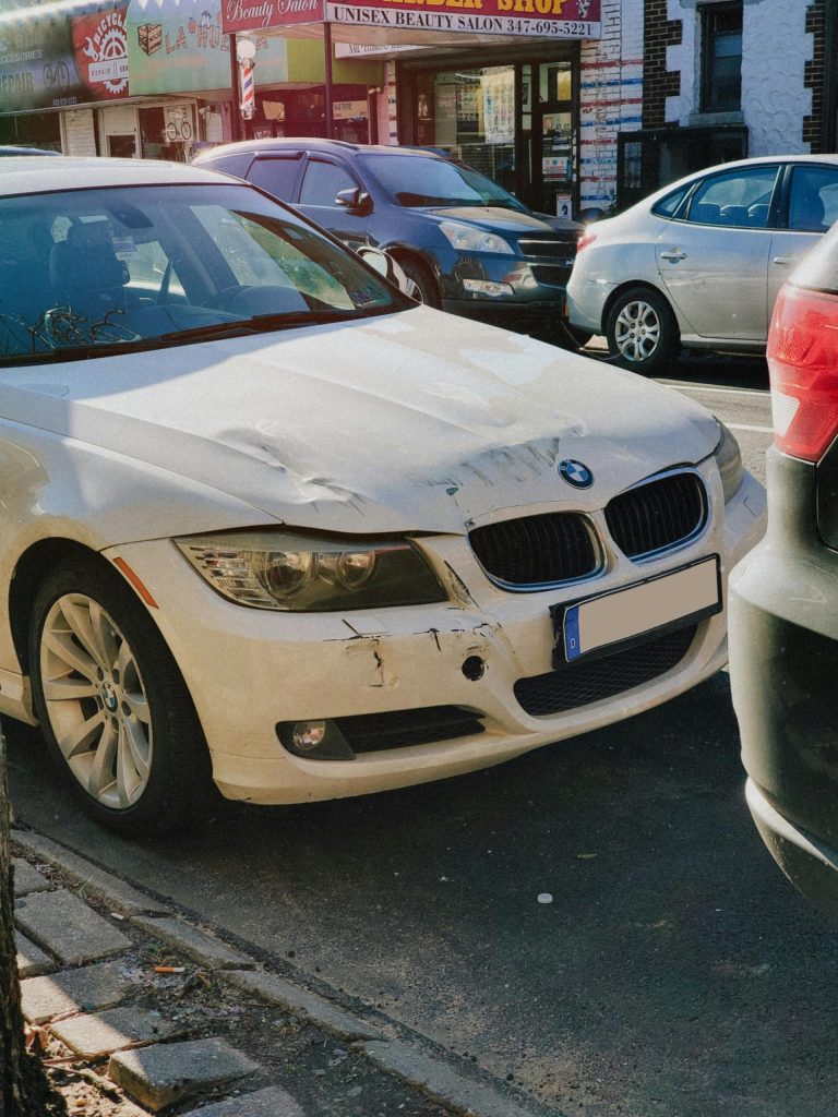 Damaged BMW 3 Series E90