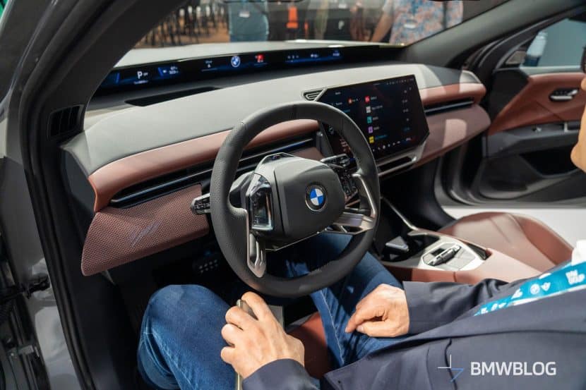 2026 BMW IX3 Space Silver shows the panoramic view