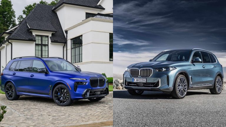 BMW X5 vs BMW X7 side by-side
