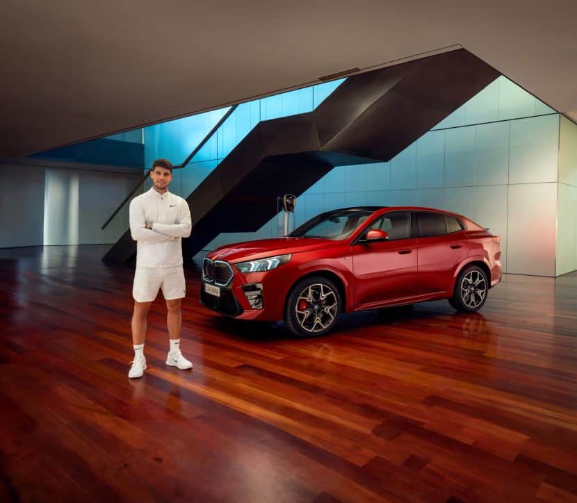 Carlos Alcaraz with the new BMW X2