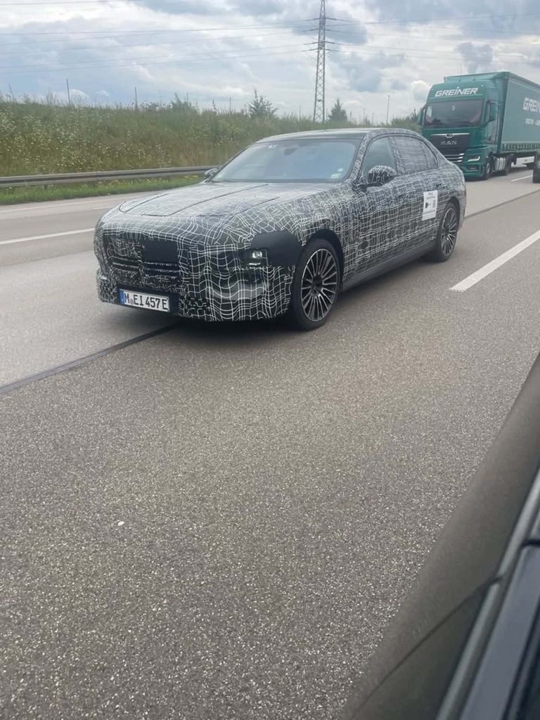 2027 BMW 7 SERIES LCI PROTOTYPE showing new front-end design