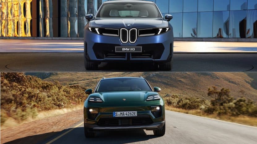IX3 against Macan EV Front