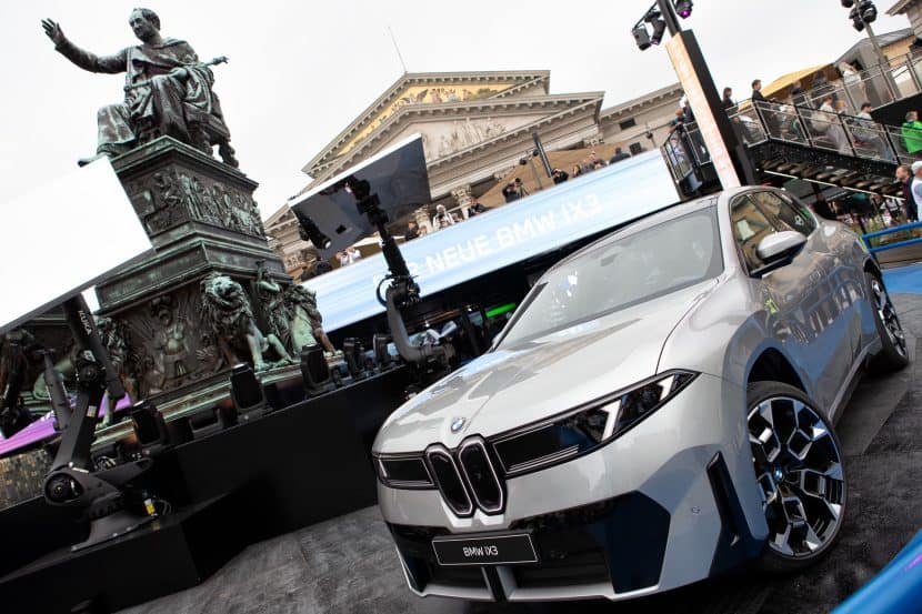 New class BMW IX3 displayed in Max-Joseph-Schnaps