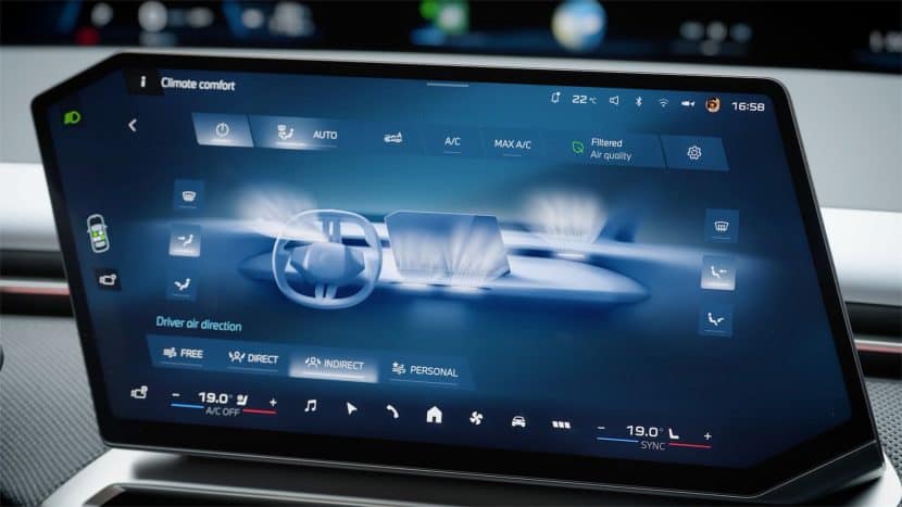 The air power controls are now in the new BMW IDRIVE X Digital