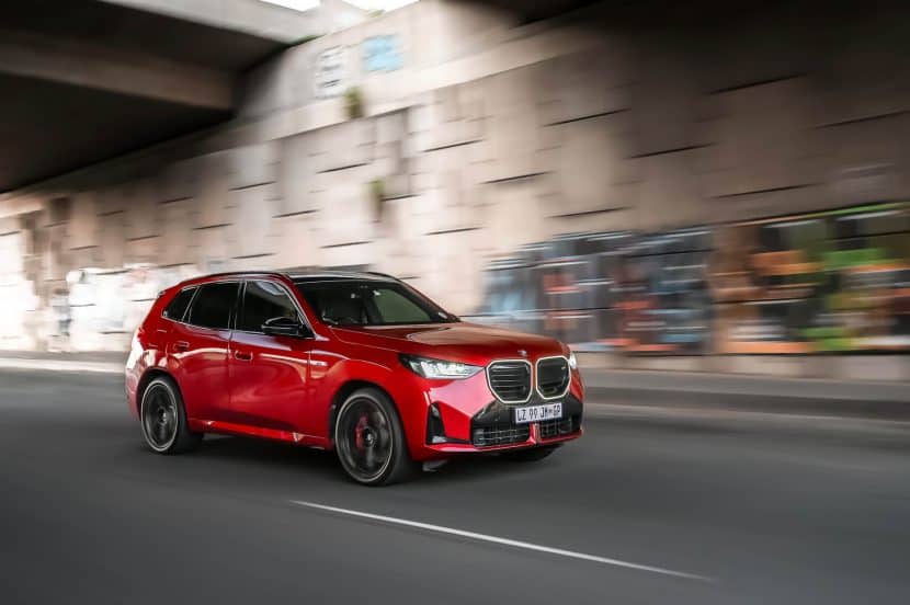 The BMW X3 in the rear wheel drive brings a