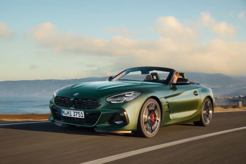 The 2025 BMW Z4 M40i drives near the ocean