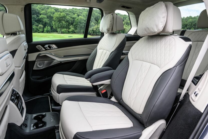 The captain sits in the BMW X7