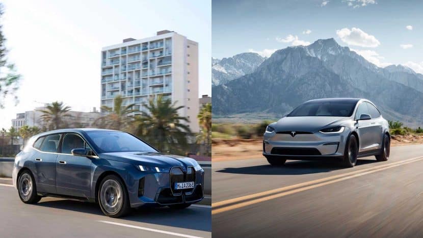 BMW IX XDRIVE45 TESLA MODEL