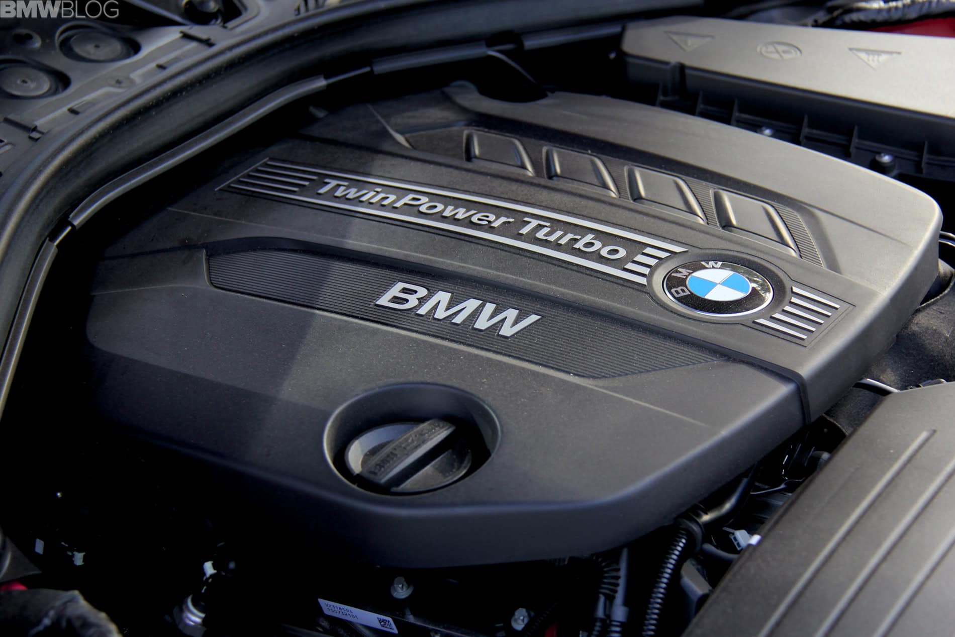 The engine of the BMW 328d Sedan
