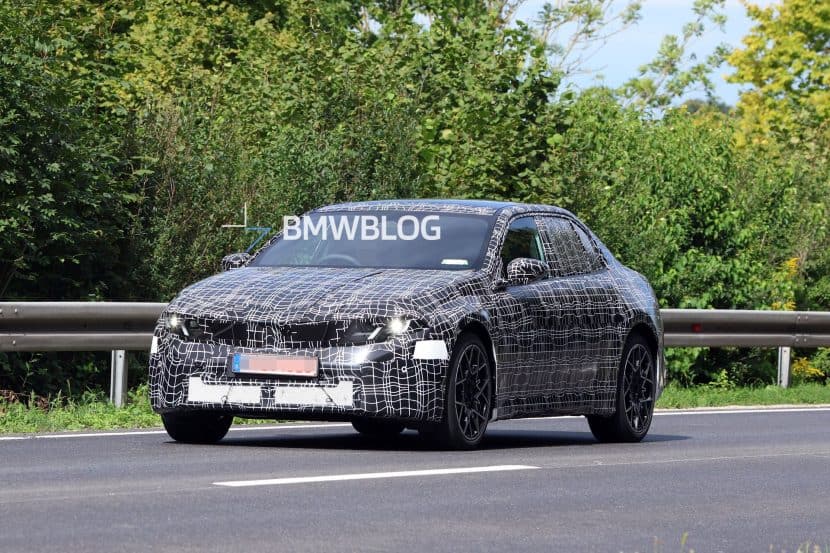 2026 BMW i3 Sedan NA0 prototype test with production headlights