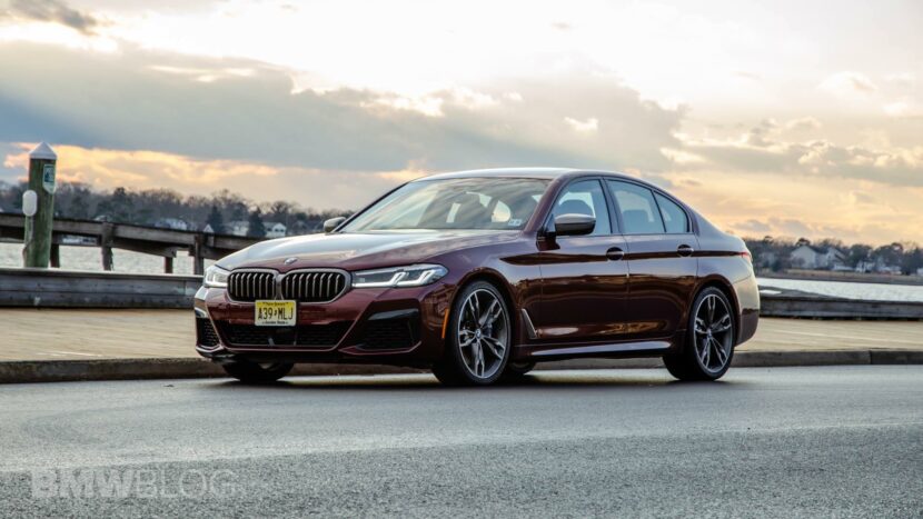 2021_bmw_m550i_lci_facelift_03 Side view of the BMW M550i G30 generation