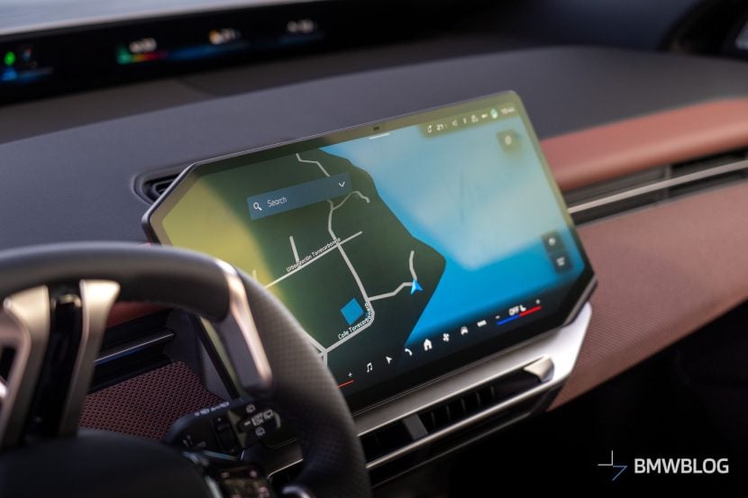 2025 BMW IX3 SPACE SILVER with display on the center display