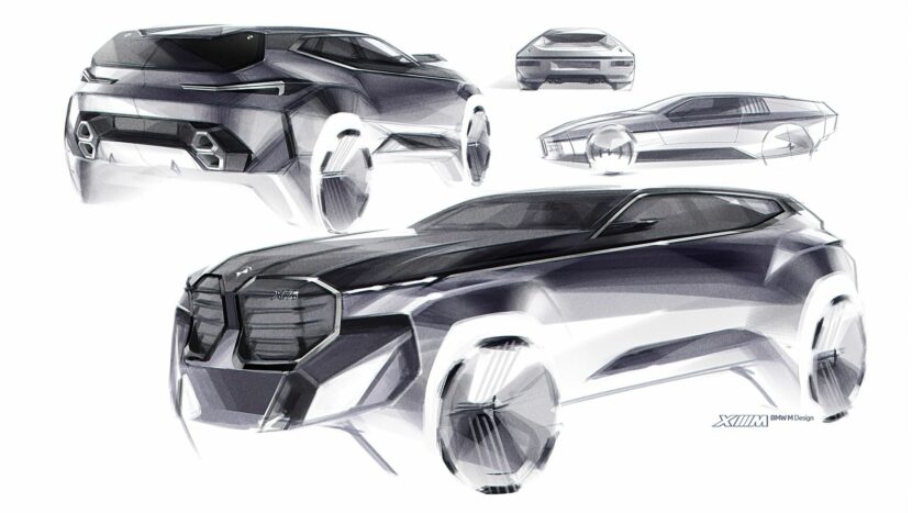 BMW XM design sketch