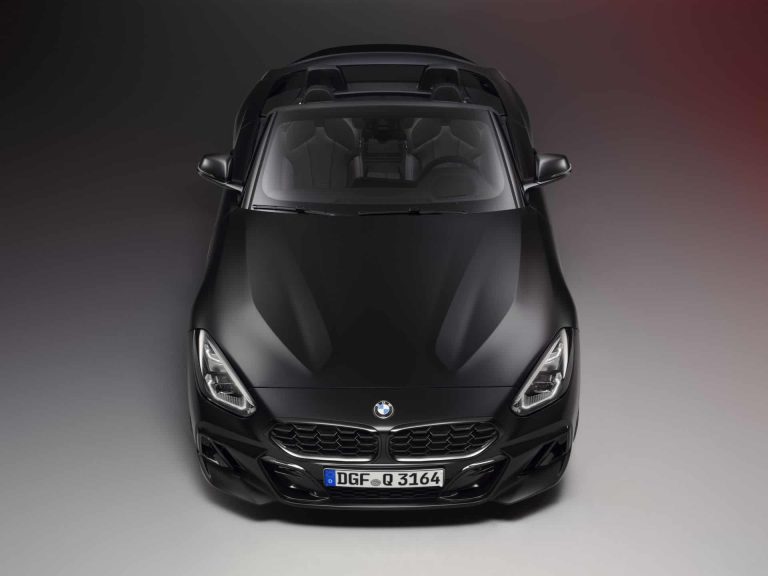 BMW Z4 FINAL EDITION in Frozen Black top view