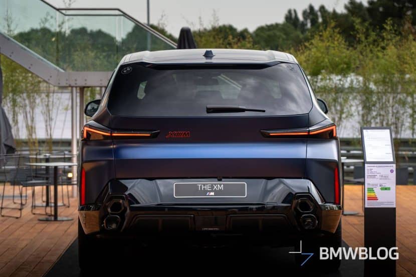 2026 BMW XM FACELIFT FROZEN TANZANITE BLUE Rear
