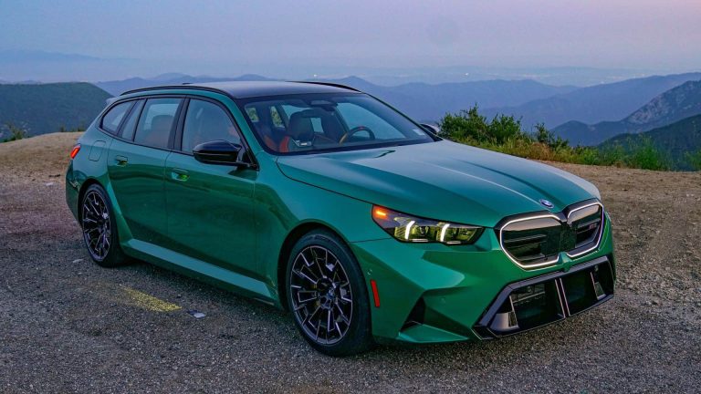 2025 BMW M5 TOURING on the side of the road