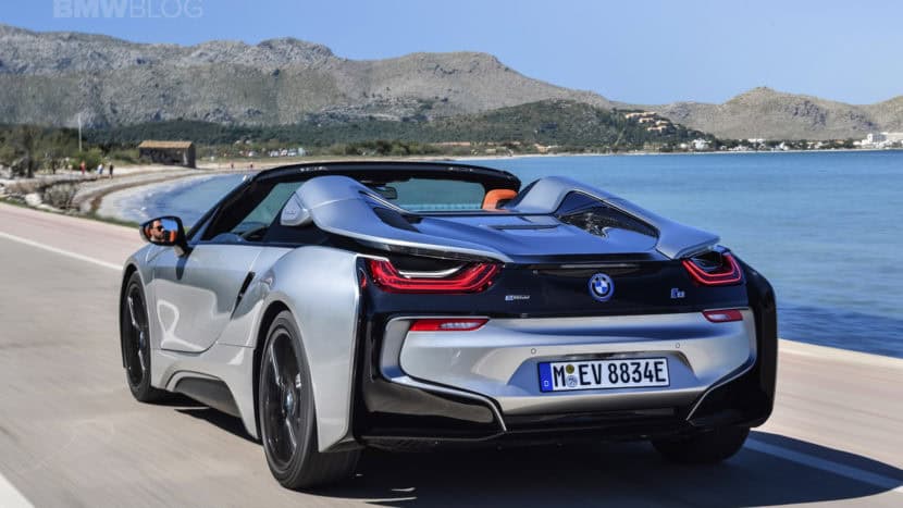 BMW i8 by the sea