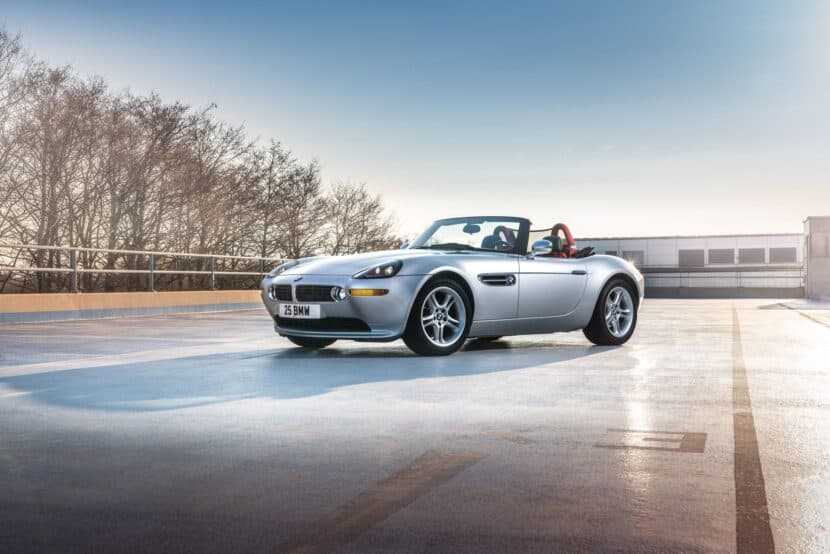 Three-quarter view of the BMW Z8 Roadster