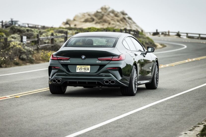 The rear of the BMW ALPINA B8 Gran Coupé
