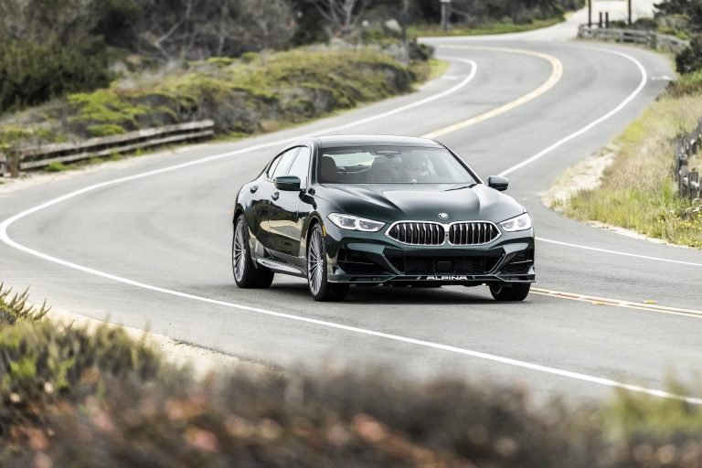Driving the BMW ALPINA B8 Gran Coupe in ALPINA Green