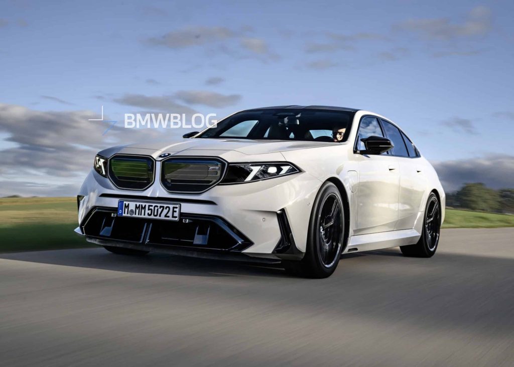 The sharp facelift of the 2028 BMW M5 was unveiled using spy photos ...