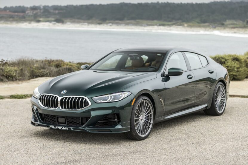 ALPINA B8 Gran Coupe in Pebble Beach by the sea